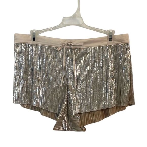 Victoria’s Secret Gold Sleep Shorts, Sexy, sparkly, Large - Picture 1 of 4